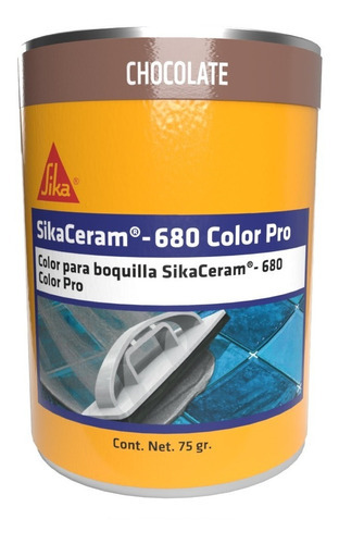 Sika Boquilla Impermeable Antihongos Sikaceram Color Pro Color Chocolate