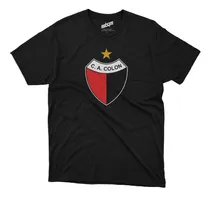 Comprar Remera Futbol Colon De Santa Fe Escudo En El Pecho Negra