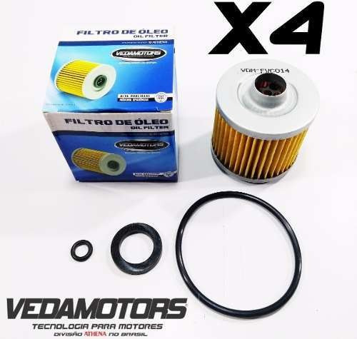 Filtro De Óleo Yamaha V-blade - Fvc014 Vedamotors Kit C/4