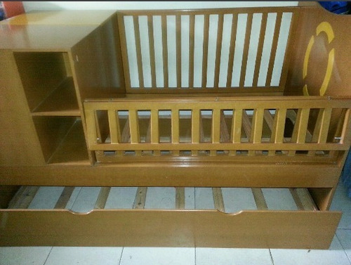 Imagen 3 de 3 de Cama Cuna Duplex Con Gavetero
