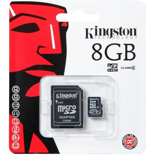 Memoria Micro Sd 8gb Kingston Clase 4 Tienda Ofic.
