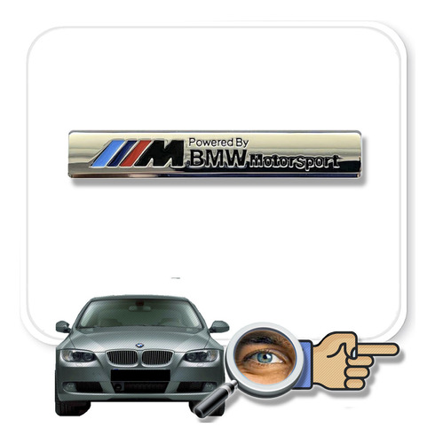 Insignia M.motorsport Para Bmw Cromada Lateral Tuningchrome