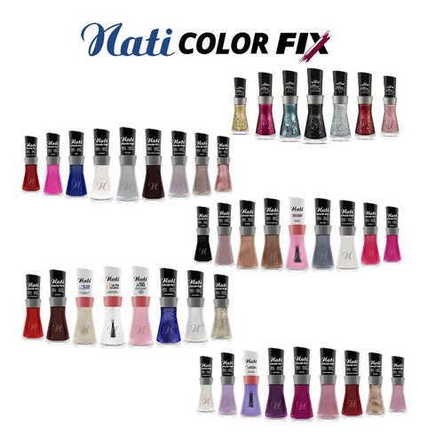 Kit Esmaltes Nati Colorfix - 42 Cores Atacado