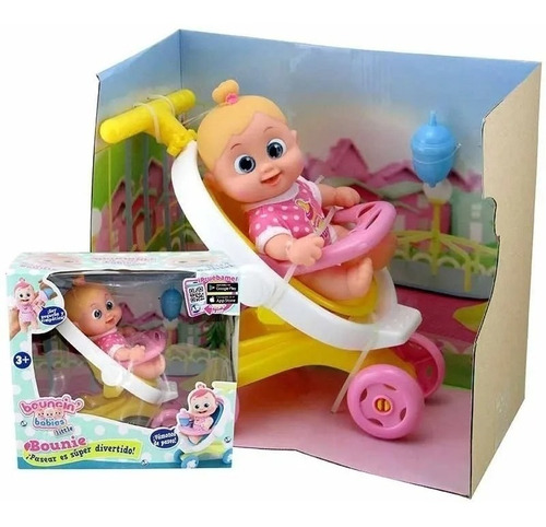 Muñeca Bebita Con Cochecito Bouncin 801004