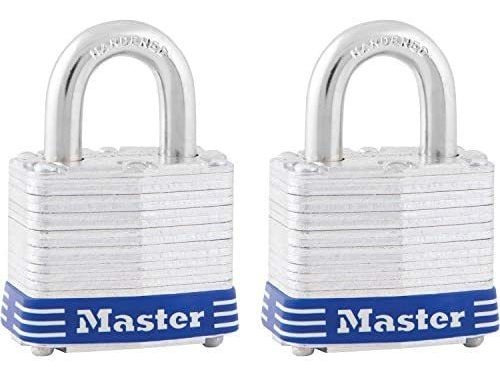Candado Master Lock 3t C/llave Aleación Acero/2pack