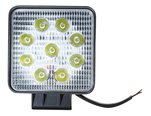 Imagem 9 de 10 de Kit 4 Farol Milha Haiz 27w Led 12v/24v Quadrado Carro Jeep
