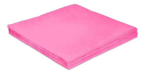 Guardanapo Rosa Bebê - Tamanho 25x25 - 20 Unidades