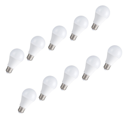 Pack 10 Ampolleta Led 12w E27 Luz Cálida/fría - Casadade