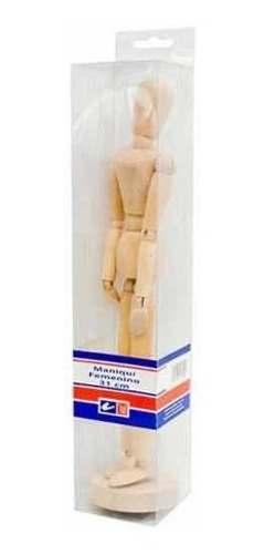 Maniquí Femenino Articulado De Madera Atl 31cm Dibujo