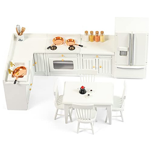 Samcami Dollhouse Furniture Kitchen Set (26 Piezas) - Gabine