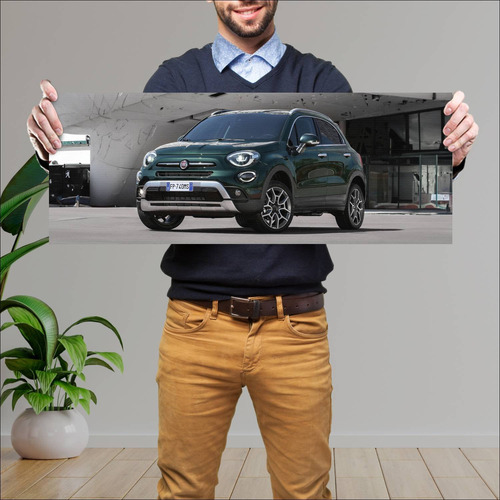 Cuadro 30x80cm Auto 2018 Fiat 500x Cross Auto 154