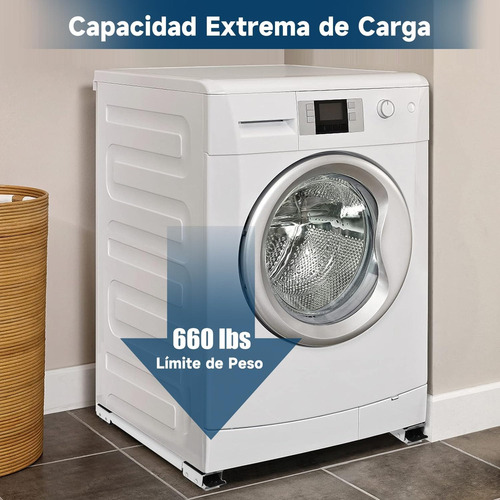 . Soporte Ajustable Base Con Ruedas For Refrigerador