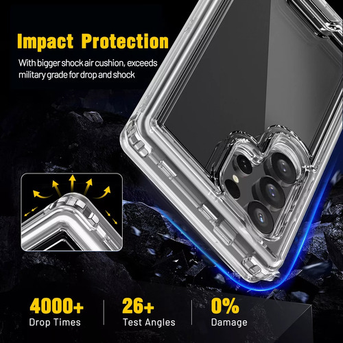 Funda Para Honor Uso Rudo 3 En 1 Grado Militar Antigolpes Transparente Honor X7a