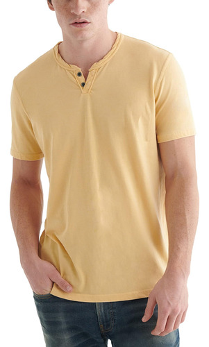 Lucky Brand Playera Venice Burnout Con Cuello De Muesca Par