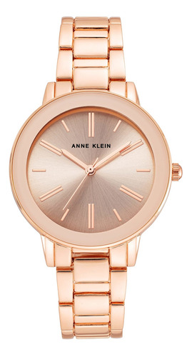 Reloj Mujer Anne Klein Ak-3764bhrg Cuarzo 36mm Pulso Oro