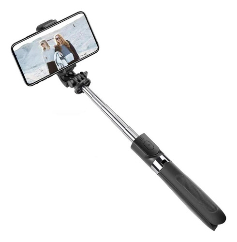 Tripode Monopod Selfie 2 En 1 Con Luz Led Control Bluetooth