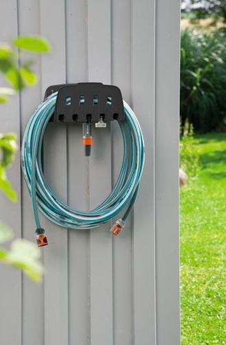 Imagen 4 de 9 de Soporte Mural Para Manguera Jardin Pared Porta Gardena