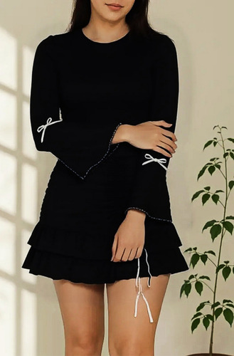 Remera Española Aesthetic Manga Acampanada Goth Dark Kawaii
