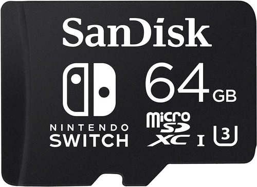 Imagen 2 de 2 de Sandisk Memoria Micro Sd 64gb 4k Nintendo Sdsqxat-064g-gn6za