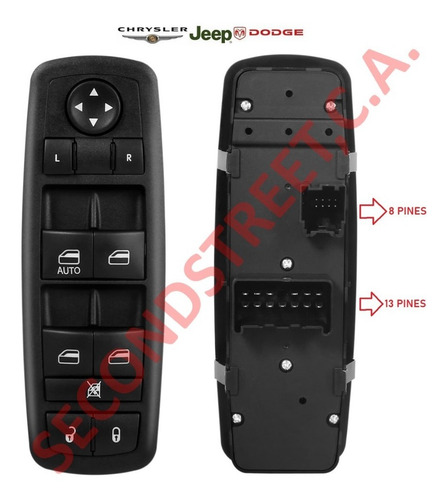 Botón Swiche Elevavidrios Jeep Cherokee Liberty Kk 2008-2015