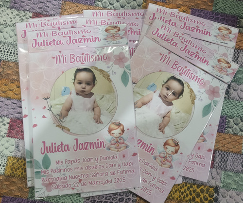 Foto Tarjeta Imprimible Bautismo Nena