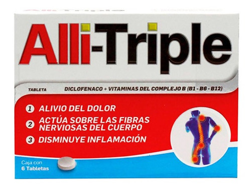 Imagen 1 de 1 de Alli Triple Con 6 Tabletas