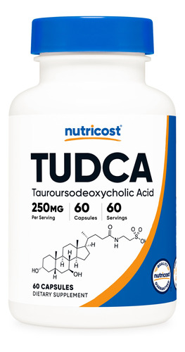 Nutricost Tudca 250 Mg; 60 Cápsulas (tauroursodeoxycholic