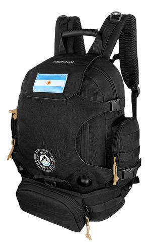 Mochila Táctica Militar Porta Rollers 35 Litros + Riñonera