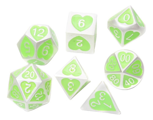 7 / Set Dados De Varios Lados Sólidos D4 D6 D8 D10 D12 D20