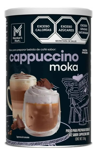 Cafe Capuccino Moka Members Mark 1.8 Kg en polvo