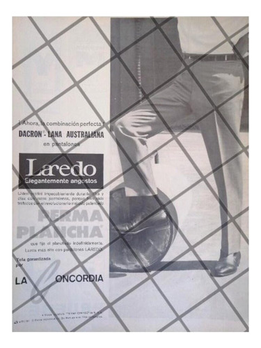 Cartel Publicitario Retro Pantalones Laredo 1964 -2