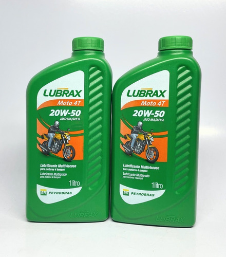 Aceite para motor Lubrax mineral 20W-50 para motos y cuatriciclos de 1 unidad