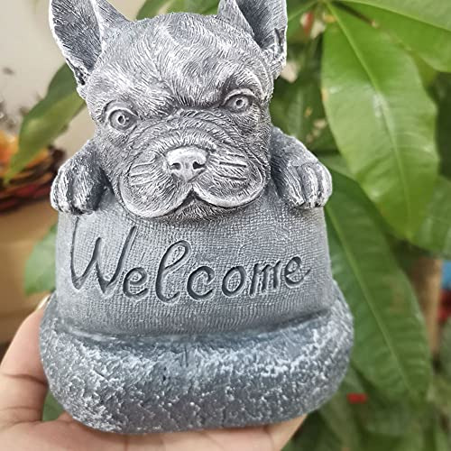 Estatua De Resina De Bulldog De Ekdjkk, Adorno De Bulldog Fr