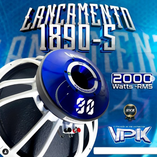Alto Falante Qvs 18 Polegadas 90vpk 2000rms Subwoofer 4 Ohm