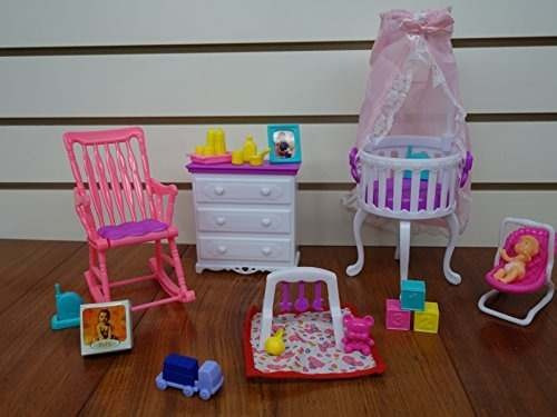 Juego De Guarderia Casera De Bebe De Barbie Tamano Casa Mercado Libre Juego De Guarderia Casera De Bebe De Barbie Tamano Casa Mercado Libre