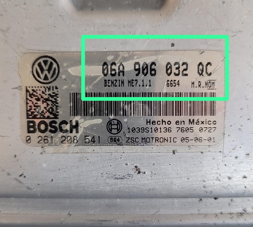 Computadora Motor Jetta Bora 2005-2006 2.5 06a906032qc Libre (Usado)