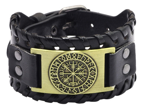 Cuerda Trenzada Estilo Punk Vikingo, Brazalete De Cuero Para