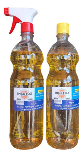 Kit 2 Inseticidas Insetox 1 L - Mata Insetos Domésticos