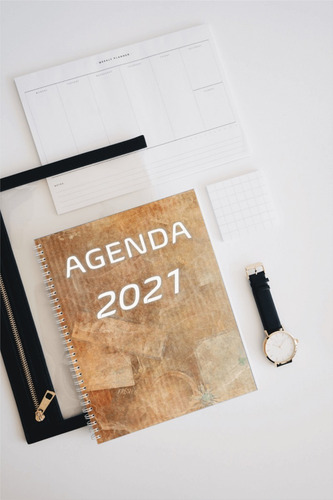 Imagem 6 de 7 de Agenda 2021 Vintage Mármore