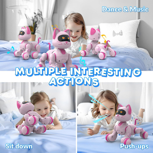 Robot Interactivo Programable Para Niños Robo Gato Rc