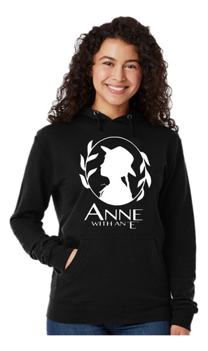 Buzo Negro Anne With An E - Hoodie - Canguro - Unisex Series