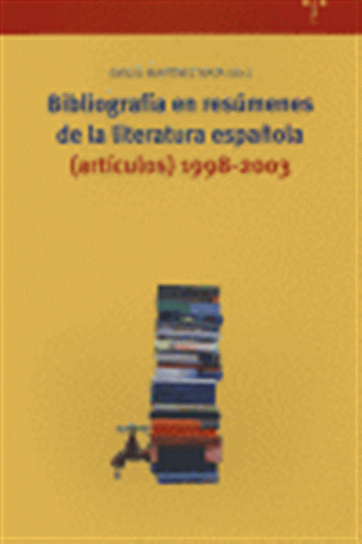 Bibliografia Resumenes Lit,esp 1998-2003 Articulos - Martine