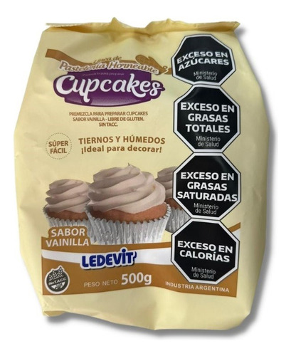 Premezcla Para Cupcake Sabor Vainilla 500g - Ledevit