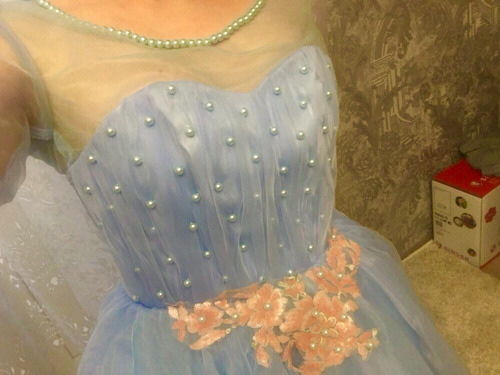 Vestido De Xv Años 15 Azul Cielo Con Flóres Perlas Bordadas | Meses sin intereses Vestido De Xv Años 15 Azul Cielo Con Flóres Perlas Bordadas | Meses sin intereses