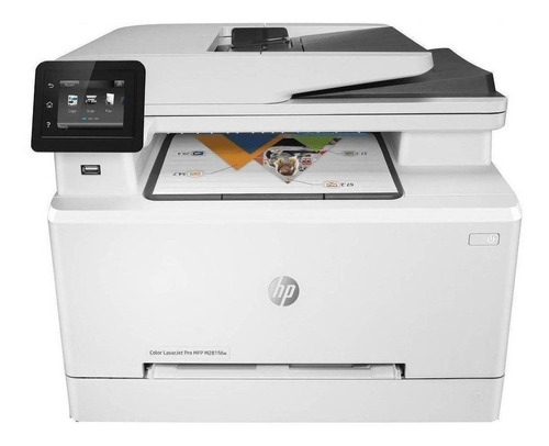 Impressora a cor multifuncional HP LaserJet Pro M281FDW com wifi branca 220V