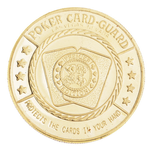 Imagen 3 de 4 de Chapado Dorado Suertudo Poker Esquirlia Mundos Moneda