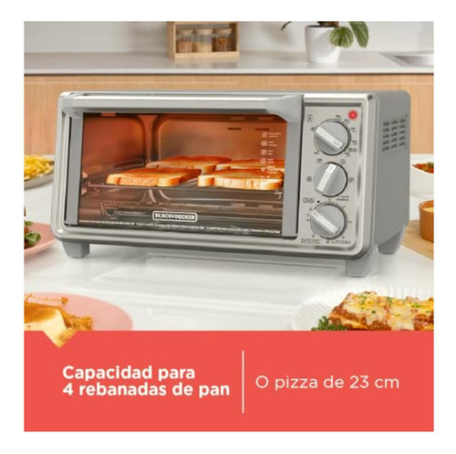Black+decker Horno Tostador De 4 Rebanadas, To4130-1sdla Con