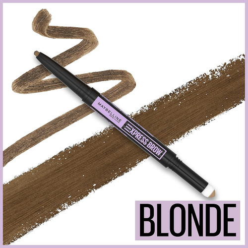 Maybelline Express Brow - Maquillaje De Cejas 2 En 1 Rubio Y