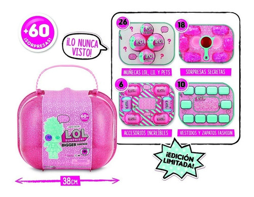 Imagen 2 de 4 de Maleta De Muñecas Lol De 60 Sorpresas, Edición Limitada
