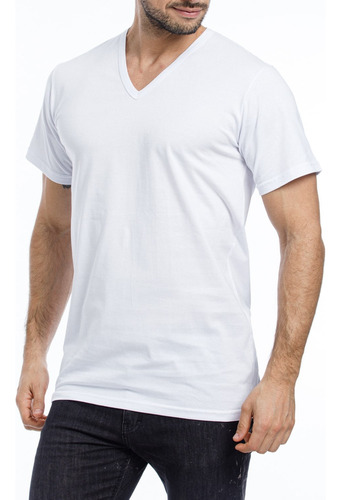 Camiseta Eyelit Art. 165 Hombre Algodón Cuello V